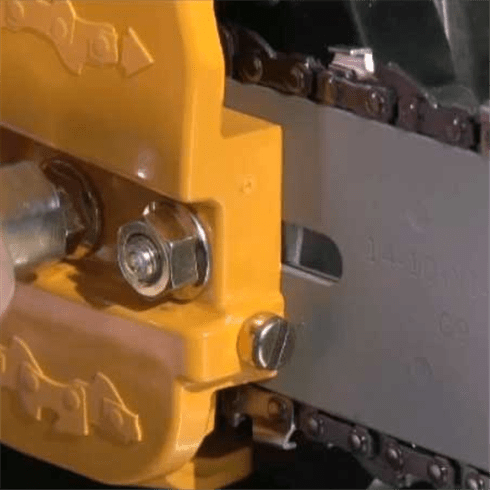 How to - Adjust the chain tension on your chainsaw.
