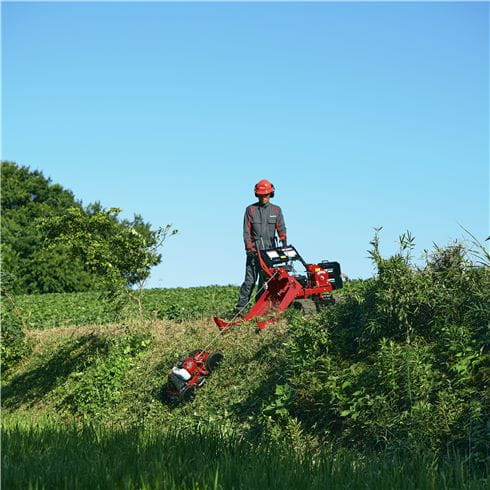 親子式傾斜地草刈り機ベローンKHM400W特別キャンペーン