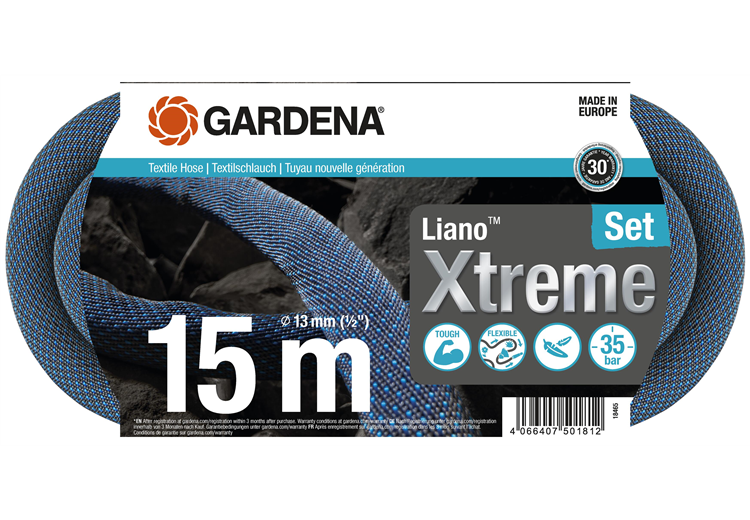 Textielslang Liano™ Xtreme 15 m Set