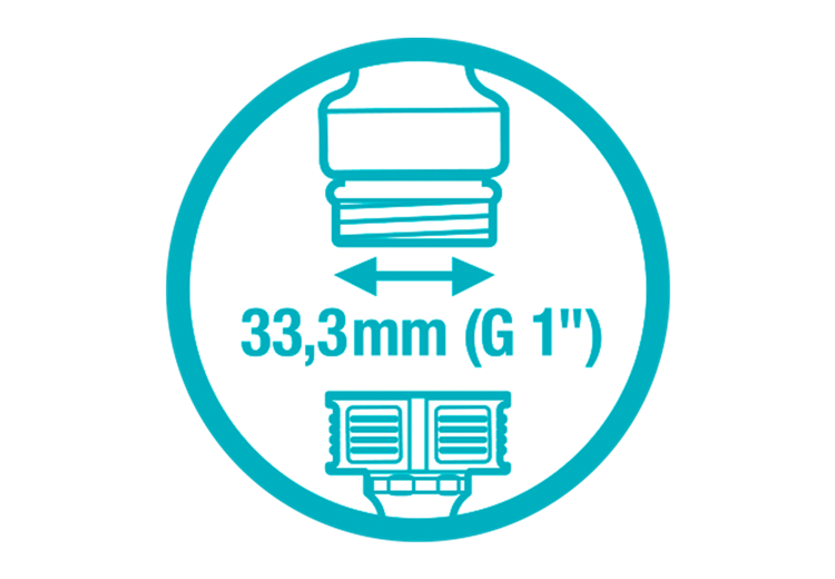 Macho para grifo 33,3 mm (G 1")