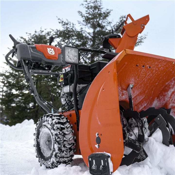 Husqvarna Snow Throwers are built to handle hard-packed snow