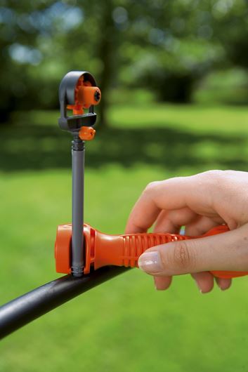 Micro Drip System Rohrhalter für 16mm Rohr 20 Stück Gartenschlauch Anker Schlauchschlauchhalter Bewässerungs Tropfstütze zur Fixierung von Tropfschlauch Perlschlauch PE-Rohr 