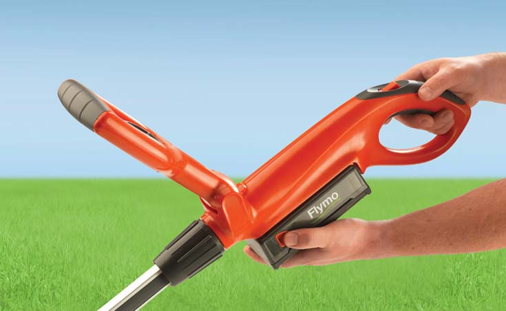 Cordless battery powered grass trimmers