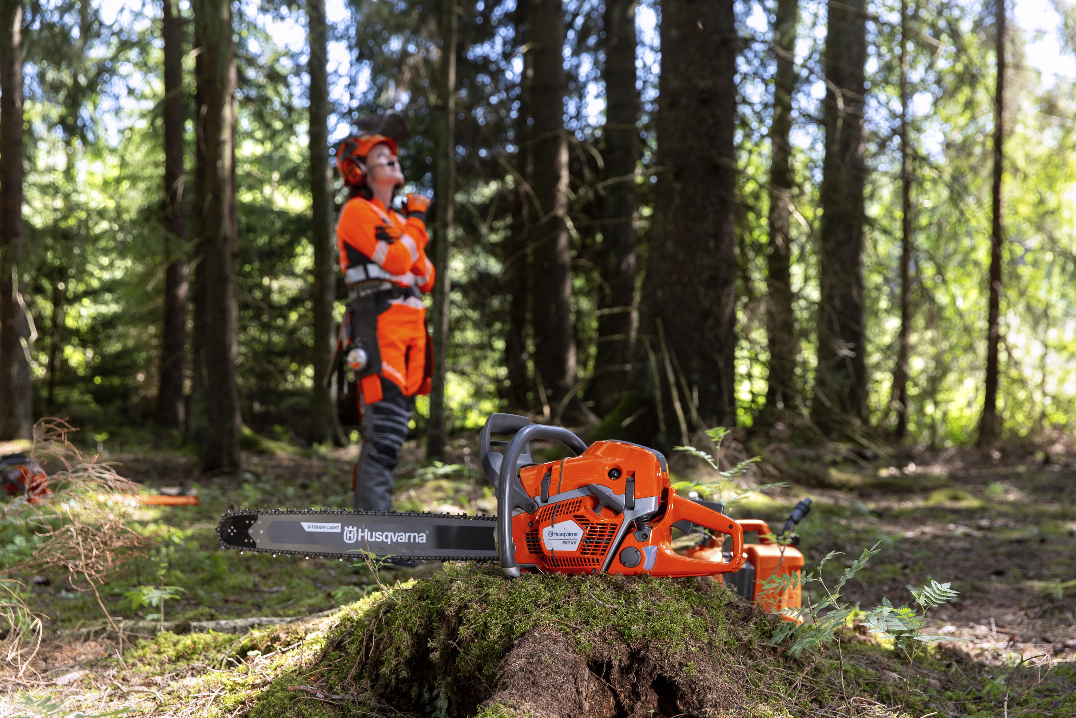 Logger with 592XP Chainsaw