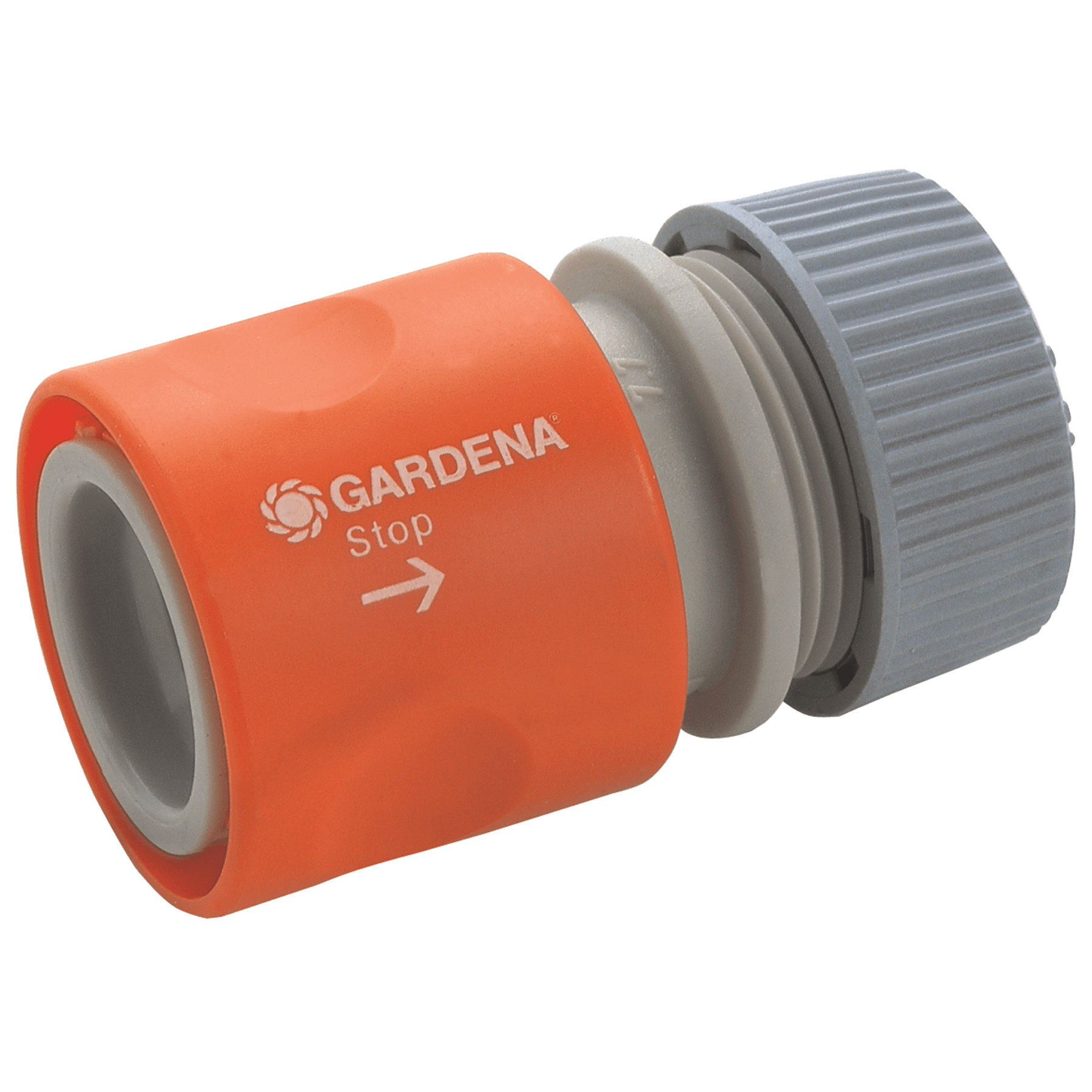 GARDENA Metal Alloy Hose Connector with Water Stop 